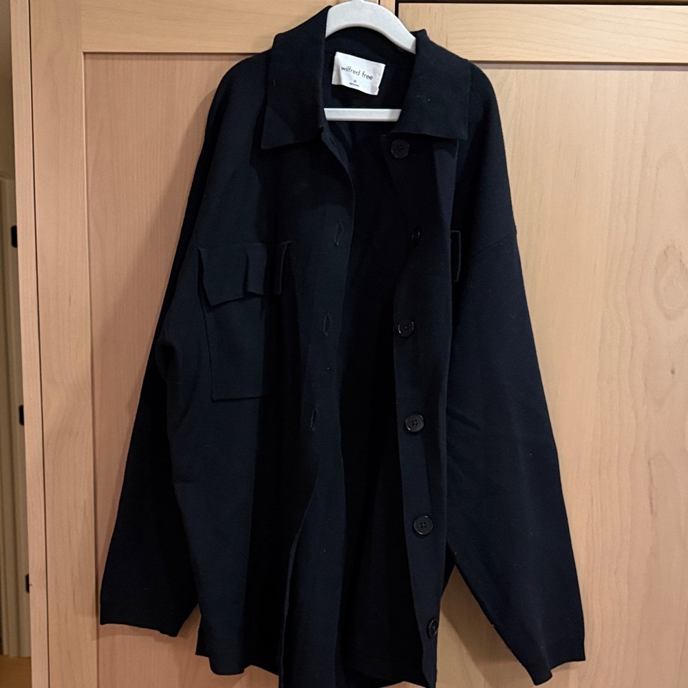 Women's Wilfred free Black sweater jacket